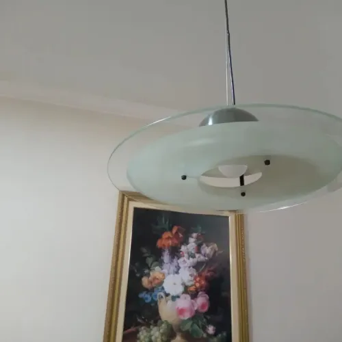 Lustre pendente de vidro redondo