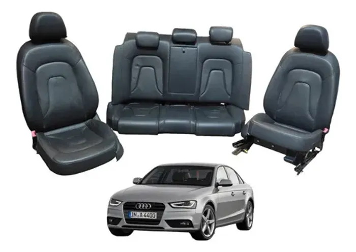 Jogo Bancos Couro Audi A4 2012 2013 2015 Higienizados