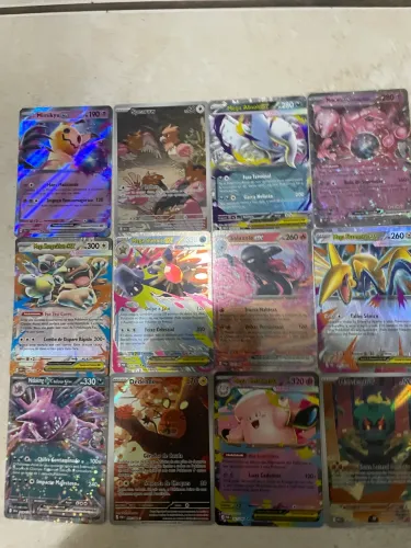 Lote cartas Pokémon ex / raras 