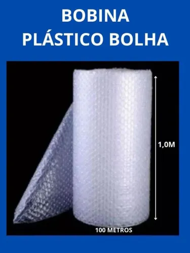 Bobina Plástico bolha 1x100 metros