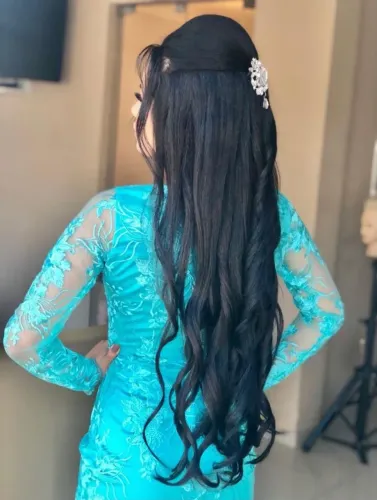 Vestido tule verde lindo