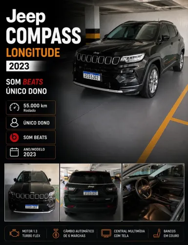 Jeep Compass Long. T270 1.3 TB 4X2 Flex AUT 2023