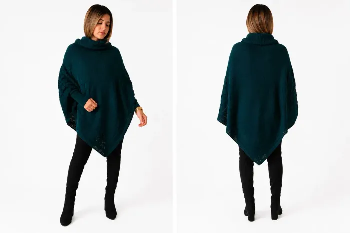 Promoção - Poncho de Tricô