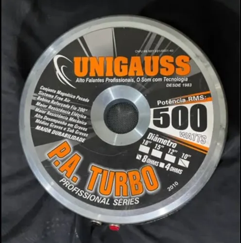 Alto falantes 10 polegadas 500 wats Unigaus