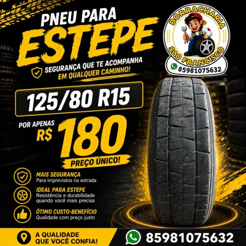 pneu para estepe