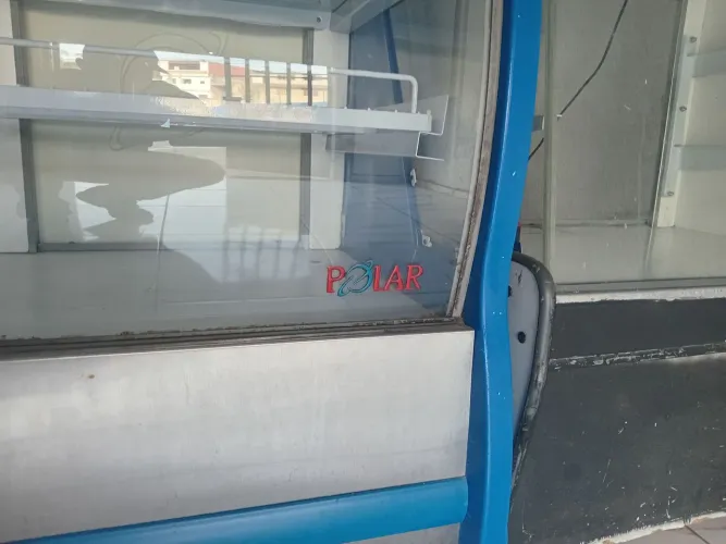 Balcão refrigerado 1.50 mais balcão seco mais porta balas de vidro