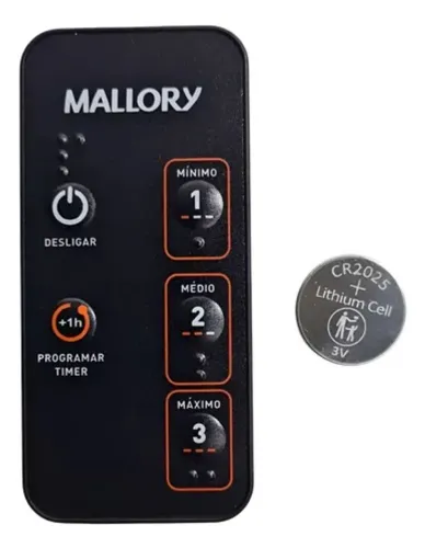 controle remoto mallory ventilador pedestal