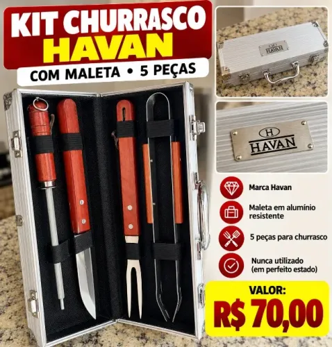 Kit Churrasco nunca Utilizado