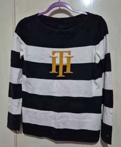 Blusa de frio listrada Tommy Hilfiger tamanho P