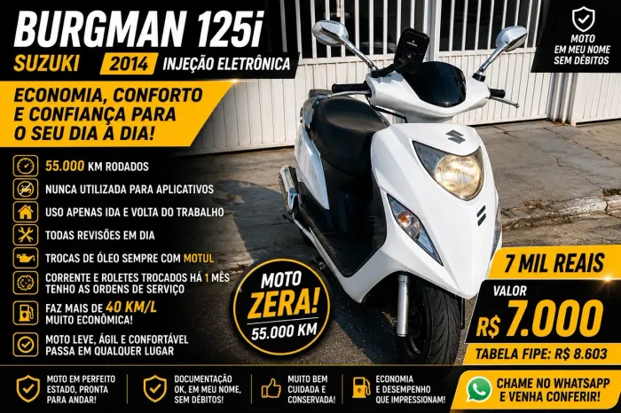 Suzuki burgman 2014