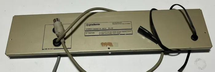 Tape Deck Gradiente DS-20 - Painel Traseiro