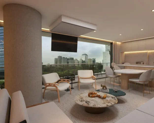 Apartamento para venda em Vila Olímpia com 2 quartos, sendo 2 suítes, 102m²