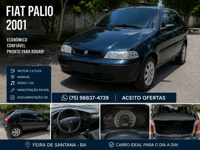 Fiat Palio EX 1.0 MPI Fire 8V 4P 2001