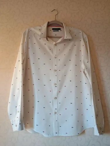 Camisa Angelo Litrico masculina GG | estampa discreta | tradicional fit