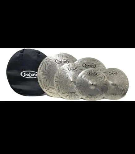 Kit Pratos Para Bateria Silente Hero 14/16/18/20 + Bag, Cor Prateado