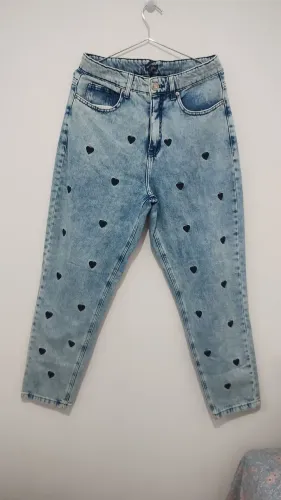 Calça Jeans Coração - Tmn.: 42 - Pool