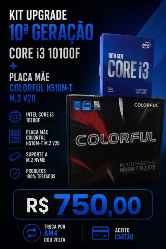 Kit I3 10100f + h510m