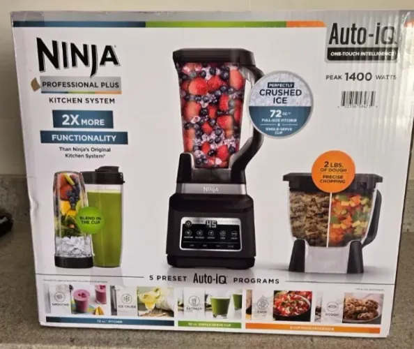 LIQUIDIFICADOR e PROCESSADOR NINJA PROFISIONAL de 1400 W