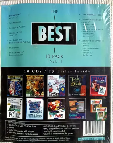 cd de jogo the best 10 cd's pack value dvs titulos, photo, games lacrado 103cx