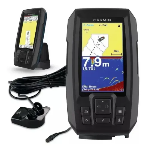 Gps Sonar Para Pesca Garmin Striker Plus 4 C/ Transducer