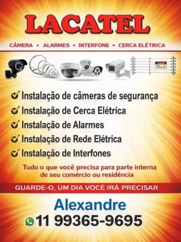 Instalação de câmera de segurança
