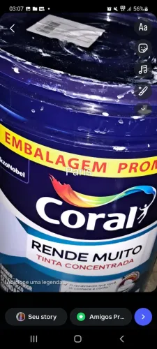 Tinta branco coral 2 a 4 litros de tinta