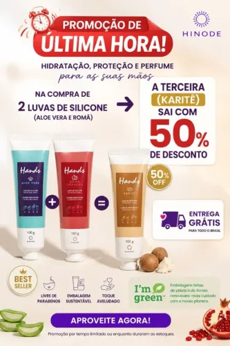 KIT de 03 LUVAS DE SILICONE PARA MÃOS - PROMOÇÃO RELÂMPAGO!