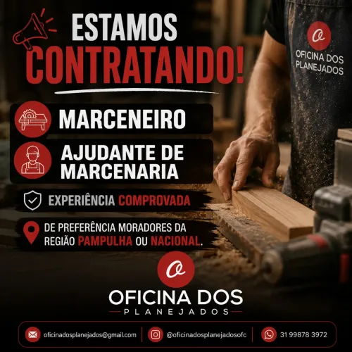 Vaga para marceneiro