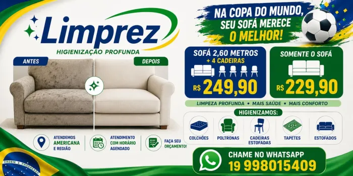Higienização de estofados em geral