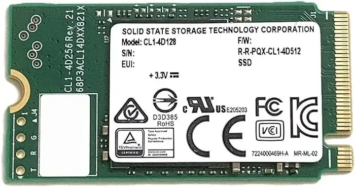 Nvme M.2 2242 Ssstc 128gb Cl1-4d128-22 - 84% saúde