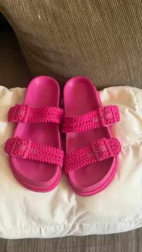 Sandália arezzo rosa, tamanho 34