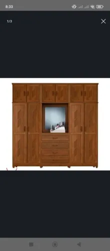 Guarda roupa novo alto padrão de madeira