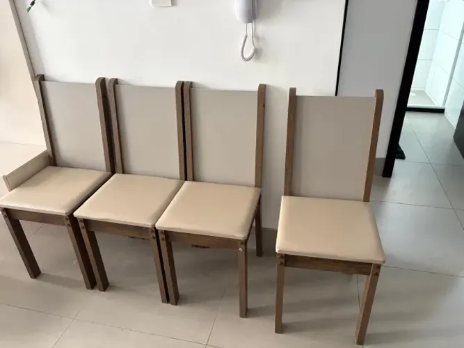 4 cadeiras de mdf para sala de jantar