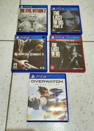 Lote 5 jogos de PS4