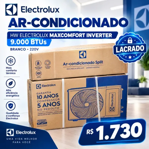 Ar Condicionado Hw Electrolux Maxcomfort Inverter 9k F Branco 220v