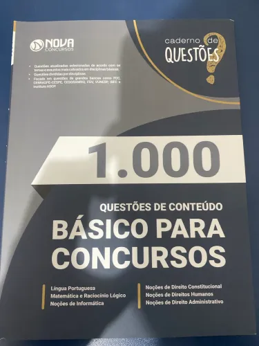 1000 questões básicas para concurso 