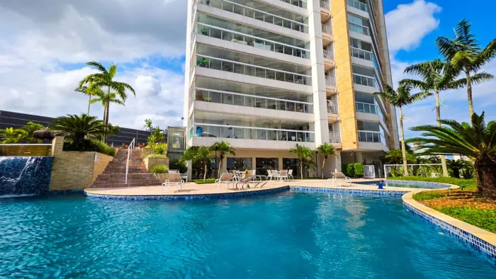 Ventura Guarujá, apartamento à venda com varanda Goumert.