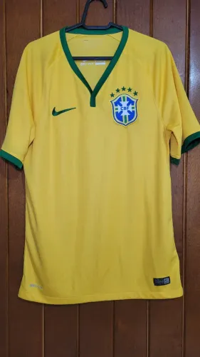 Camisa Seleção Brasileira 2014 Nike - Amarela - Copa do Mundo - Original - Tamanho P