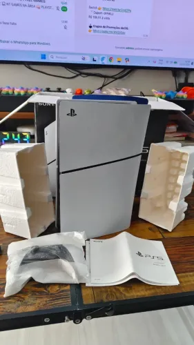 PS5 slim 1tb 1 controle Impecável