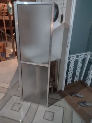 Janela de vidro box.