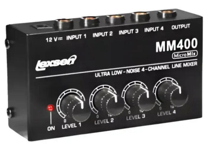 Amplificador De Fone Compacto Lexsen Mm400 Com 4 Canais