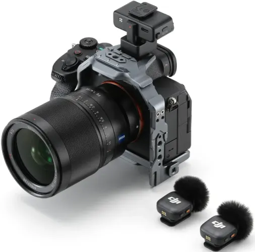Microfone DJI Mic 3 (2 TX Microfone + 1 RX Receptor + 1 Case de carregamento) BR - DJI138