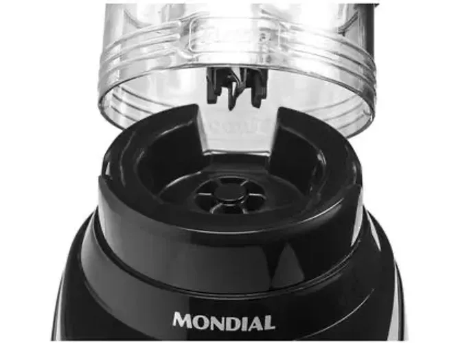 Liquidificador Mondial Turbo L-1200 BI com Filtro 12 Velocidades 1200W Inox Preto