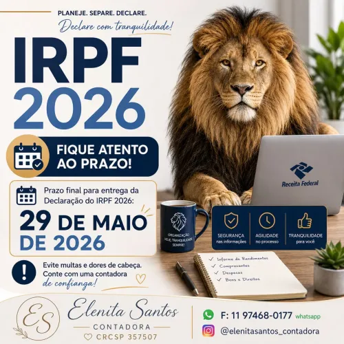 IRPF 2026 Prazo até 29 de Maio