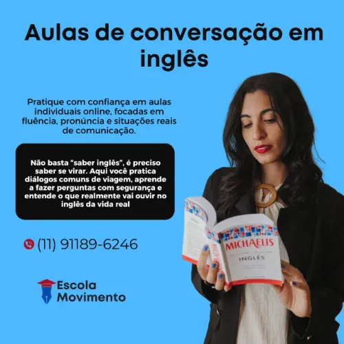 Aulas em inglês focadas em conversação para todos os níveis