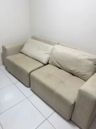 Sofá Retrátil 4 Lugares (Home Design) - Tecido Impermeável