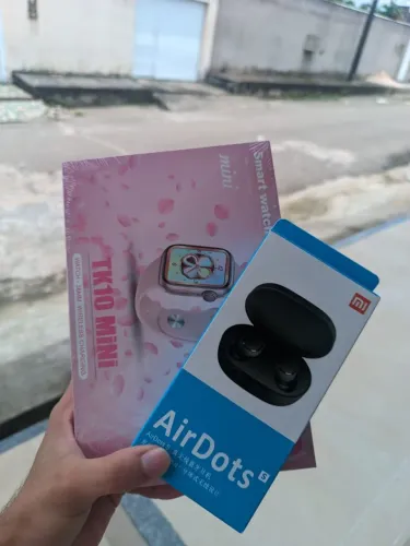 Smartwatch TK10 MINI + Fone Bluetooth