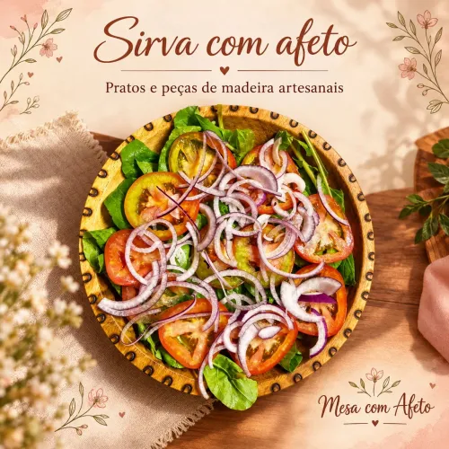 Prato de madeira