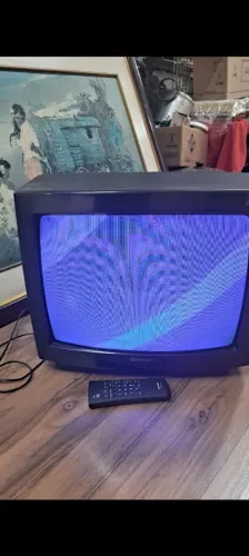 Televisor CRT Sharp, modelo C-20R11 funcionando 