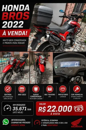 Vendo moto Honda Bros